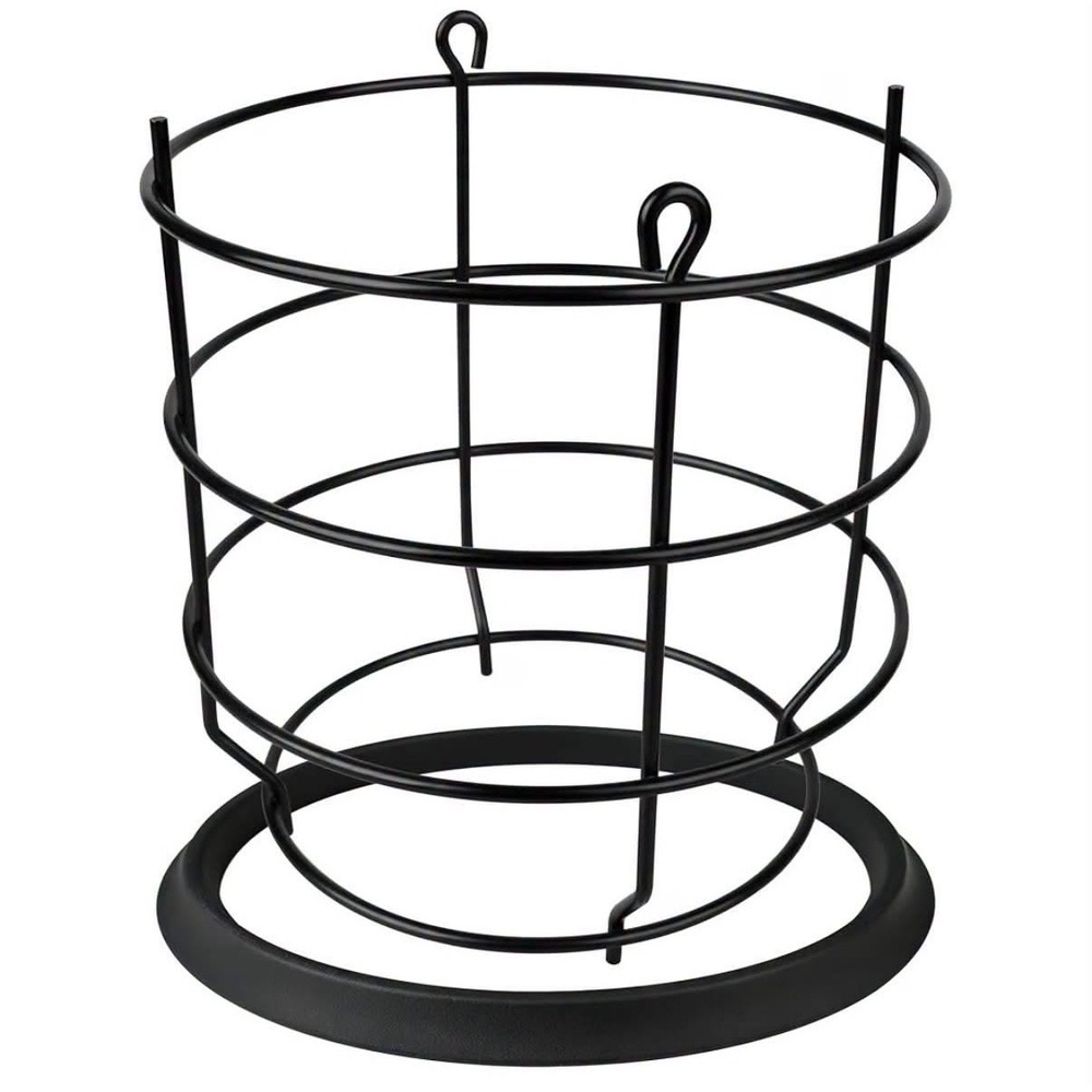 Modern Matte Black Metal Wire Kitchen Utensil Holder Countertop Caddy Organizer